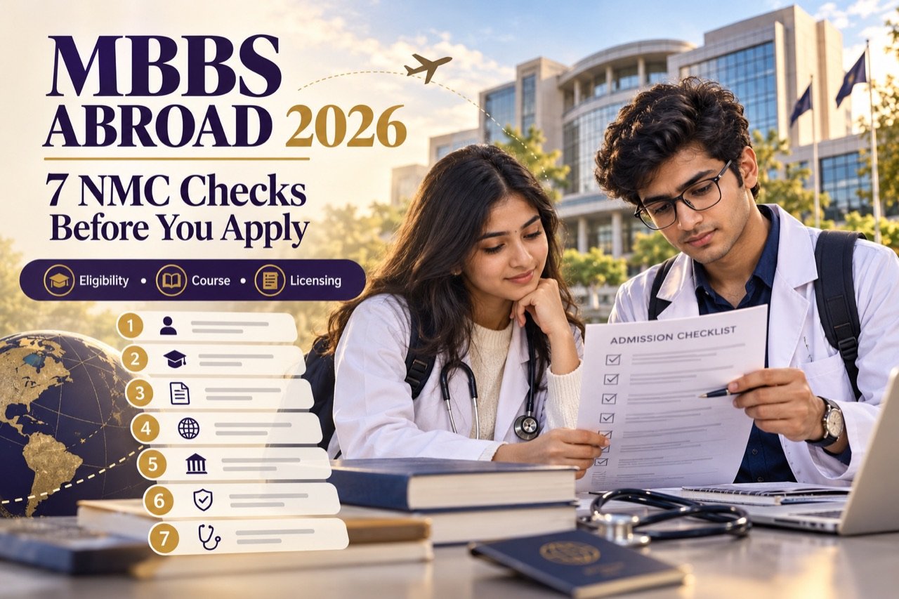 Read more about the article MBBS Abroad for Indian Students in 2026: 7 NMC Checks Before You Apply